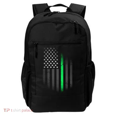 St. Patrick's Day Thin Green Line Flag Backpack