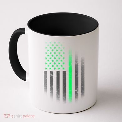 St. Patrick's Day Thin Green Line Flag Coffee Mug