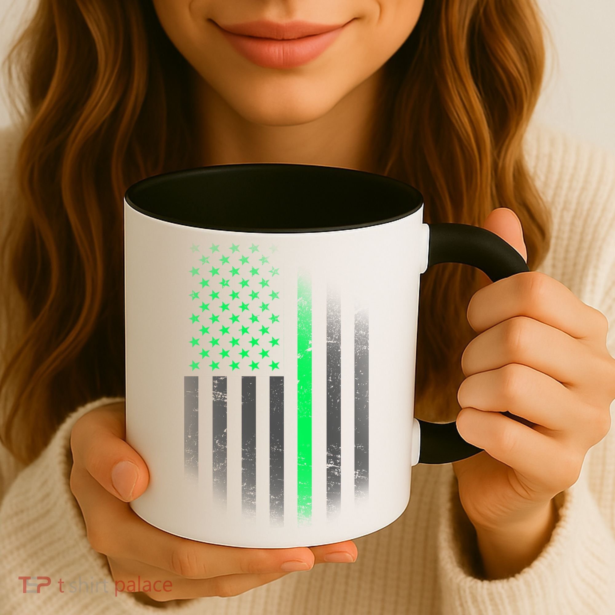 St. Patrick's Day Thin Green Line Flag Coffee Mug
