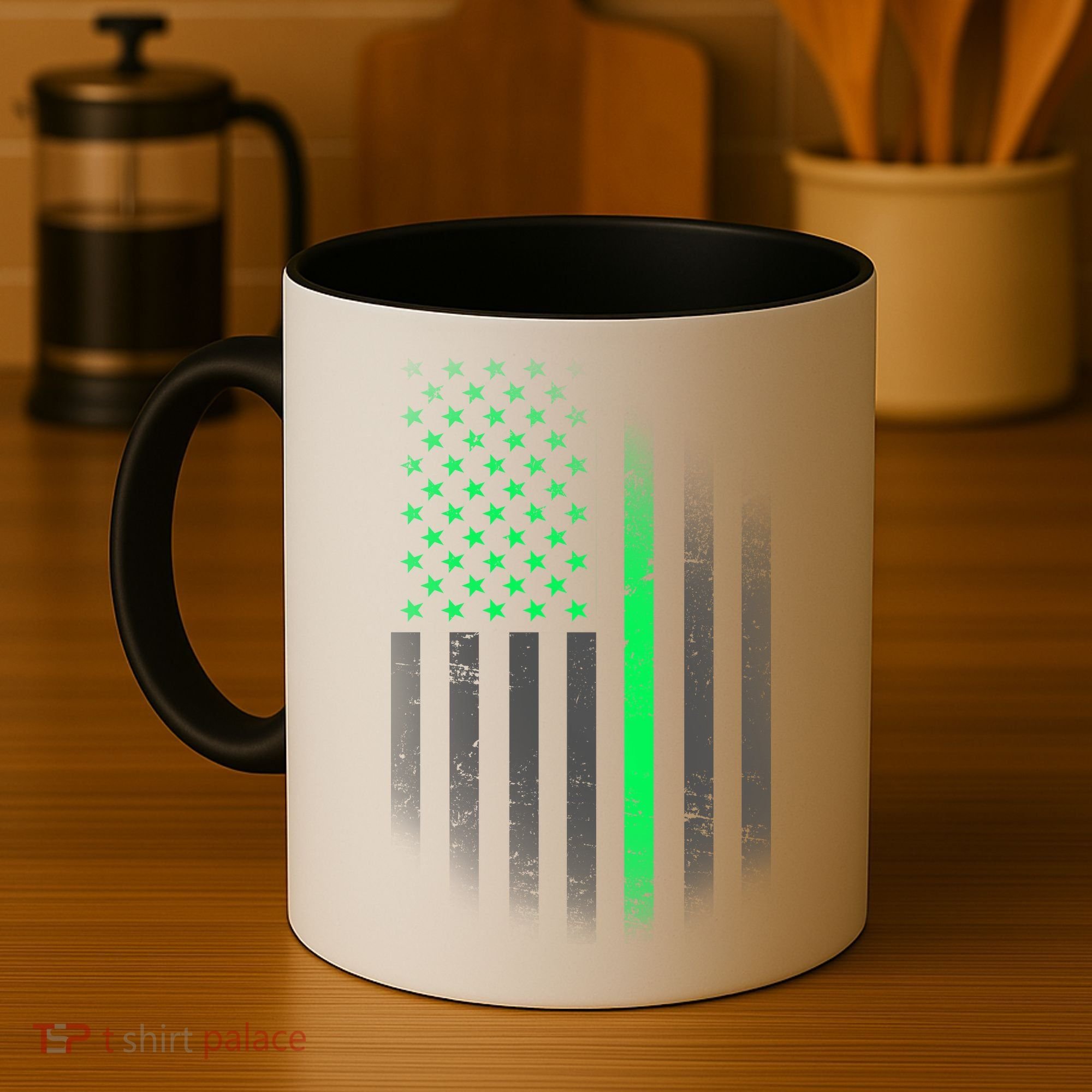 St. Patrick's Day Thin Green Line Flag Coffee Mug