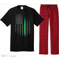 St. Patrick's Day Thin Green Line Flag Pajama Set thumb 0