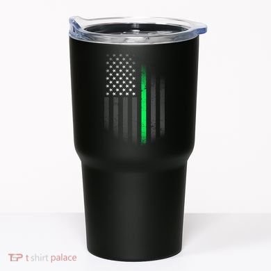 St. Patrick's Day Thin Green Line Flag Tumbler