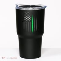 St. Patrick's Day Thin Green Line Flag Tumbler thumb 0