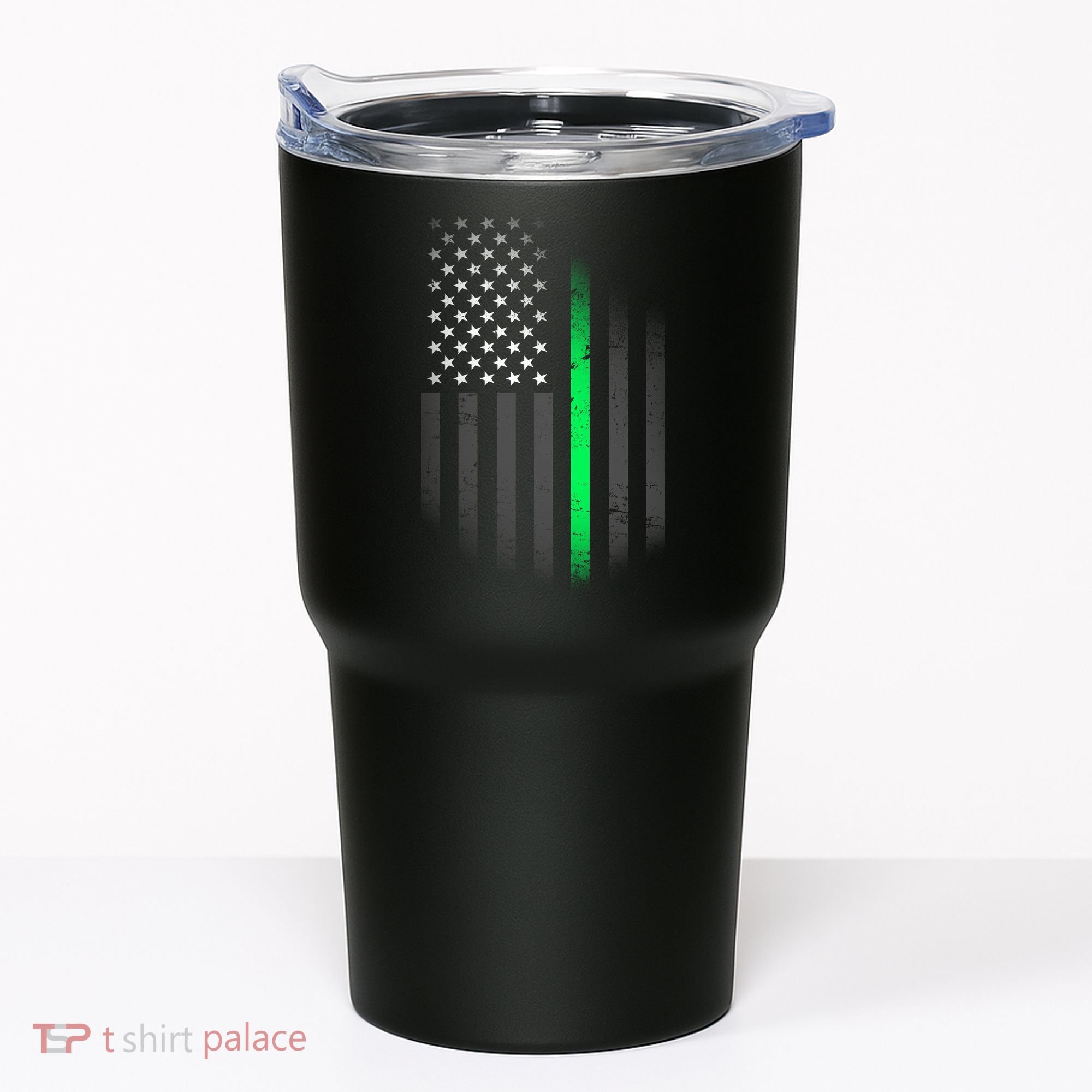 St. Patrick's Day Thin Green Line Flag Tumbler