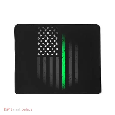 St. Patrick's Day Thin Green Line Flag Mousepad