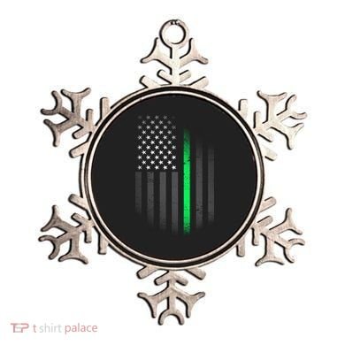 St. Patrick's Day Thin Green Line Flag Ornament