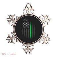 St. Patrick's Day Thin Green Line Flag Ornament thumb 0