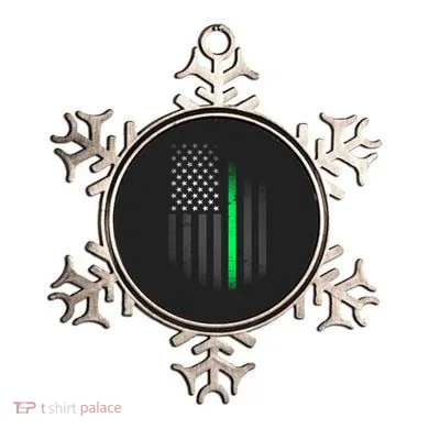St. Patrick's Day Thin Green Line Flag Ornament