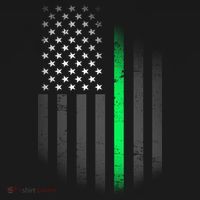 St. Patrick's Day Thin Green Line Flag Tank Top thumb 6