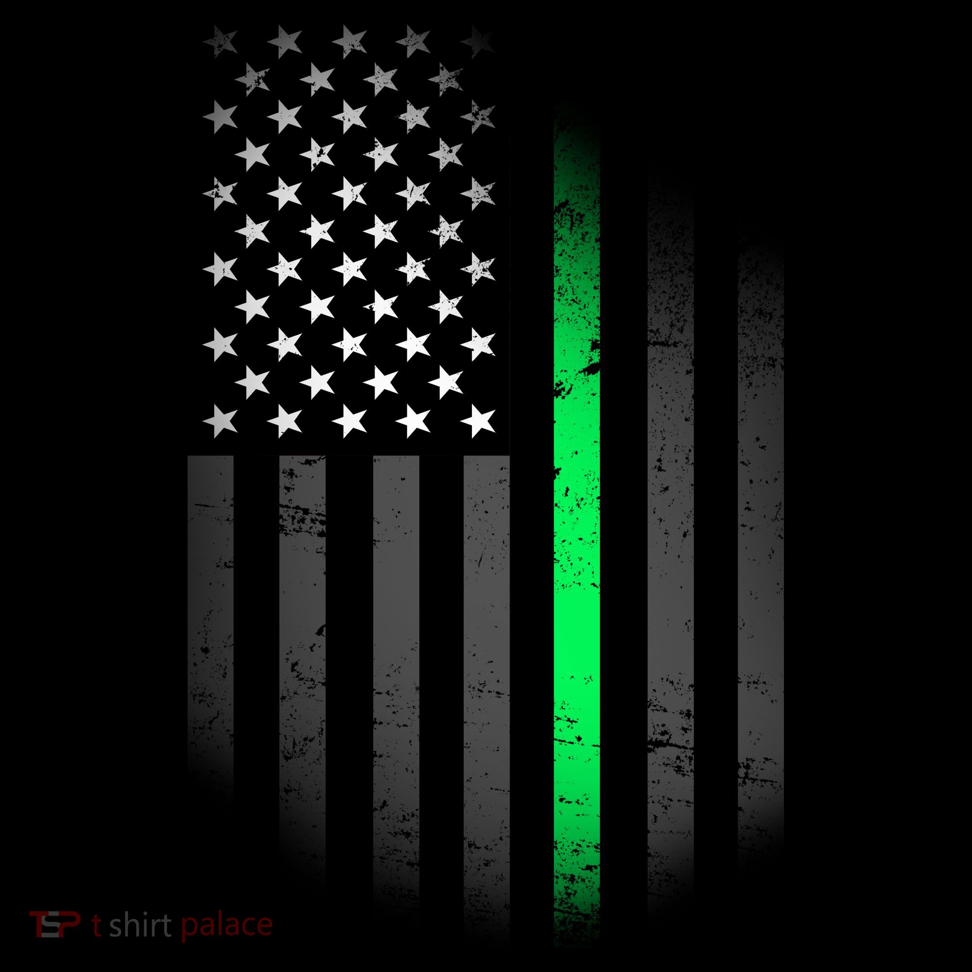 St. Patrick's Day Thin Green Line Flag Kids Hoodie