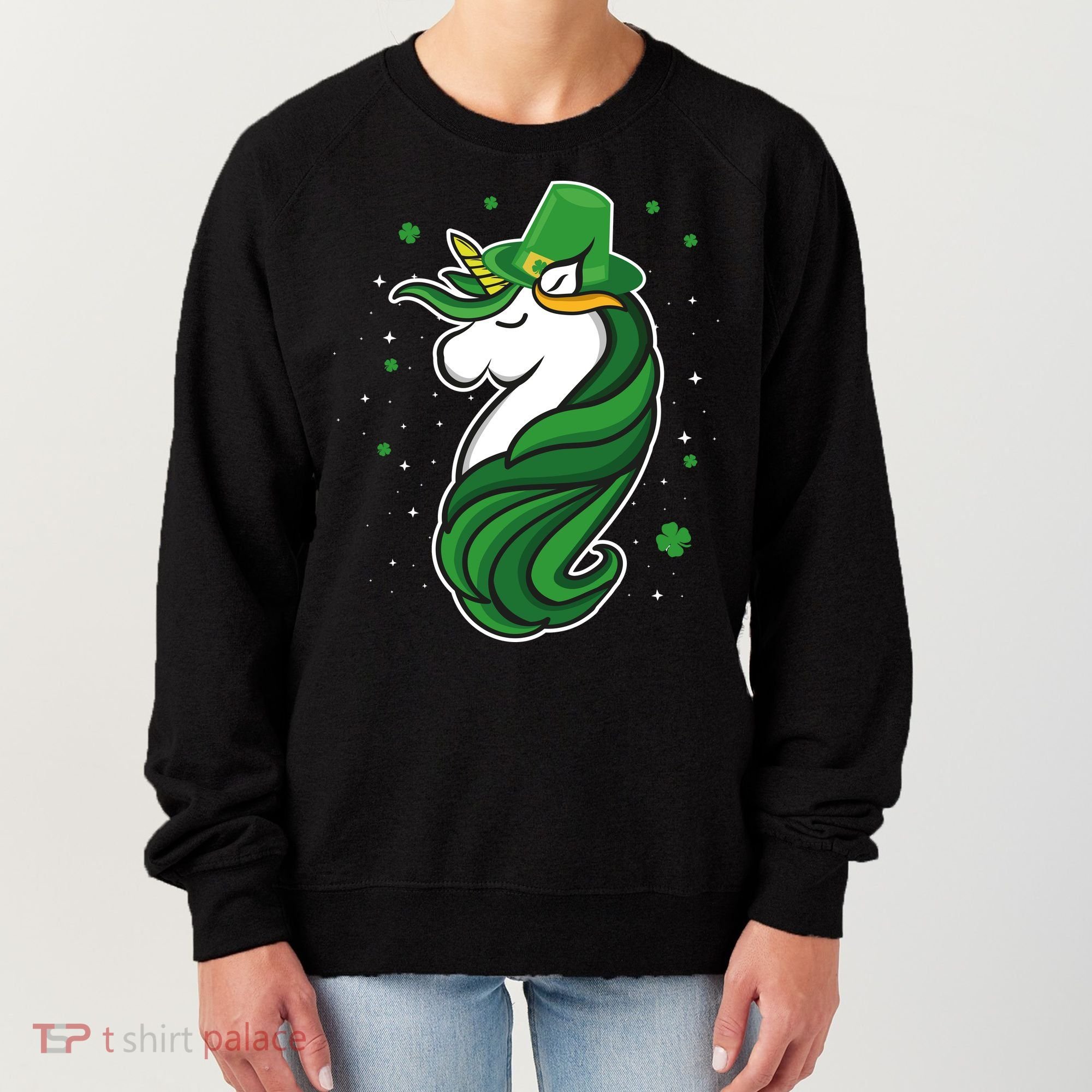 St. Patrick's Day Unicorn Women's Sweatshirt
