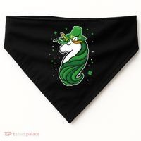 St. Patrick's Day Unicorn USA-Made Doggie Bandana thumb 0