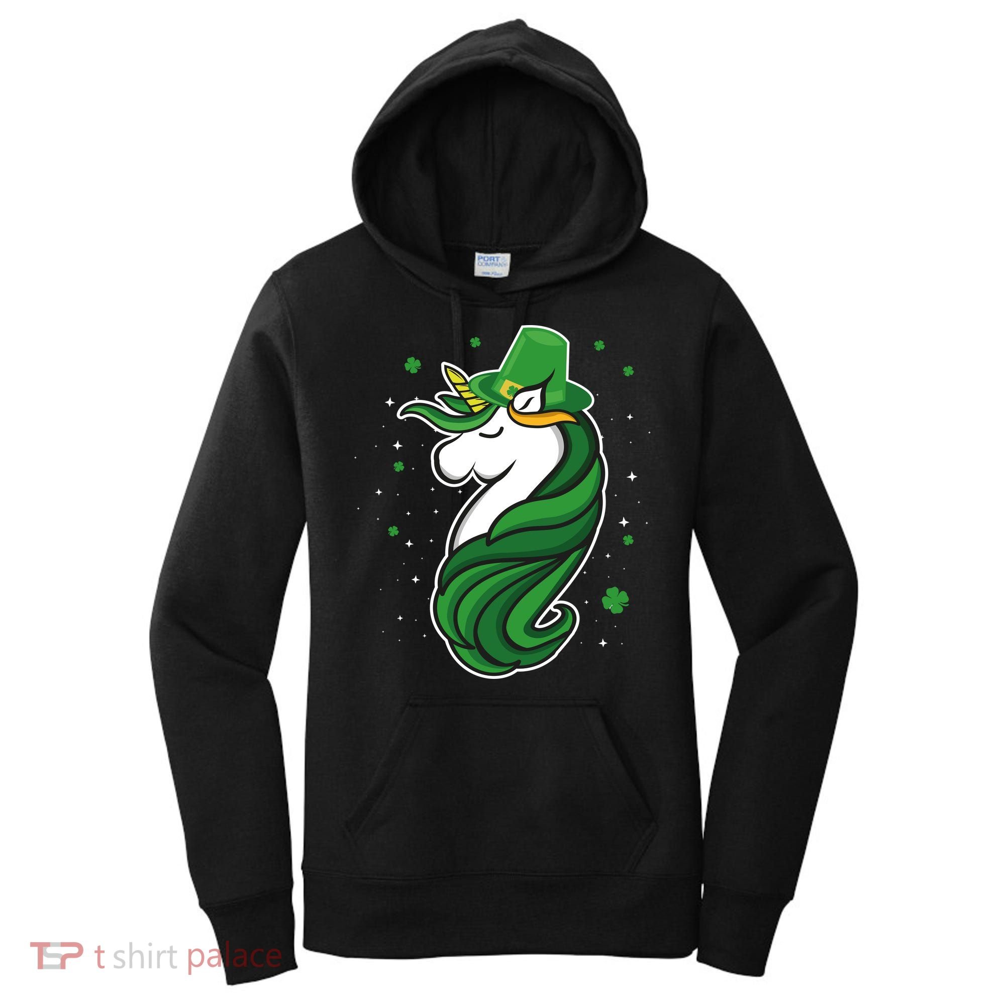 St. Patrick's Day Unicorn Women's Hoodie