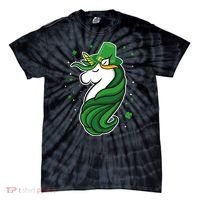 St. Patrick's Day Unicorn Tie-Dye T-Shirt thumb 0