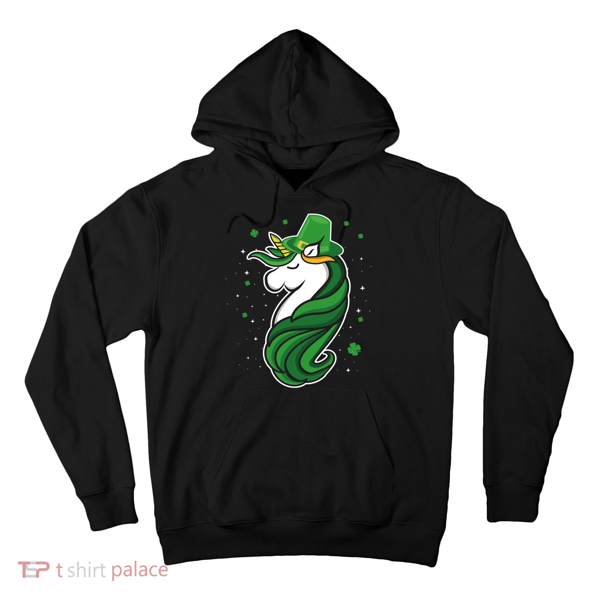 St. Patrick's Day Unicorn Tall Hoodie