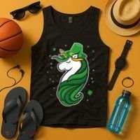 St. Patrick's Day Unicorn Tank Top thumb 4