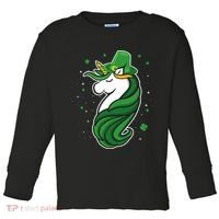 St. Patrick's Day Unicorn Toddler Long Sleeve Shirt thumb 0