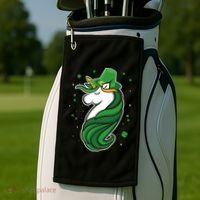 St. Patrick's Day Unicorn Golf Towel thumb 2