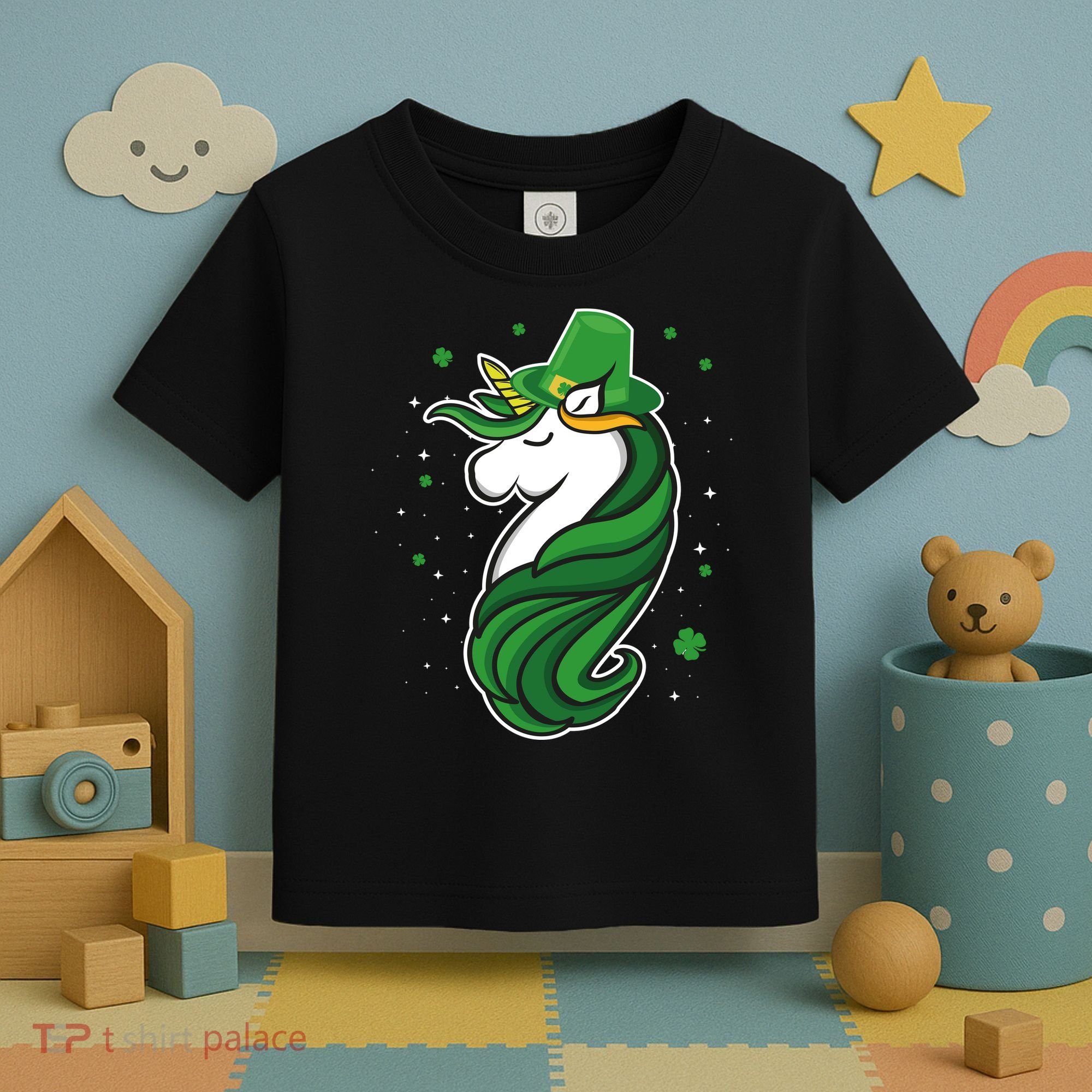 St. Patrick's Day Unicorn Toddler T-Shirt