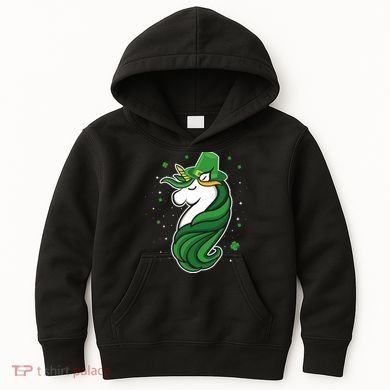 St. Patrick's Day Unicorn Kids Hoodie
