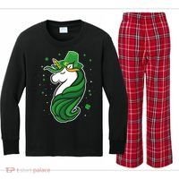 St. Patrick's Day Unicorn Kids Long Sleeve Plaid Pajama Set thumb 0