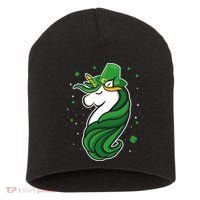St. Patrick's Day Unicorn Short Acrylic Beanie thumb 0