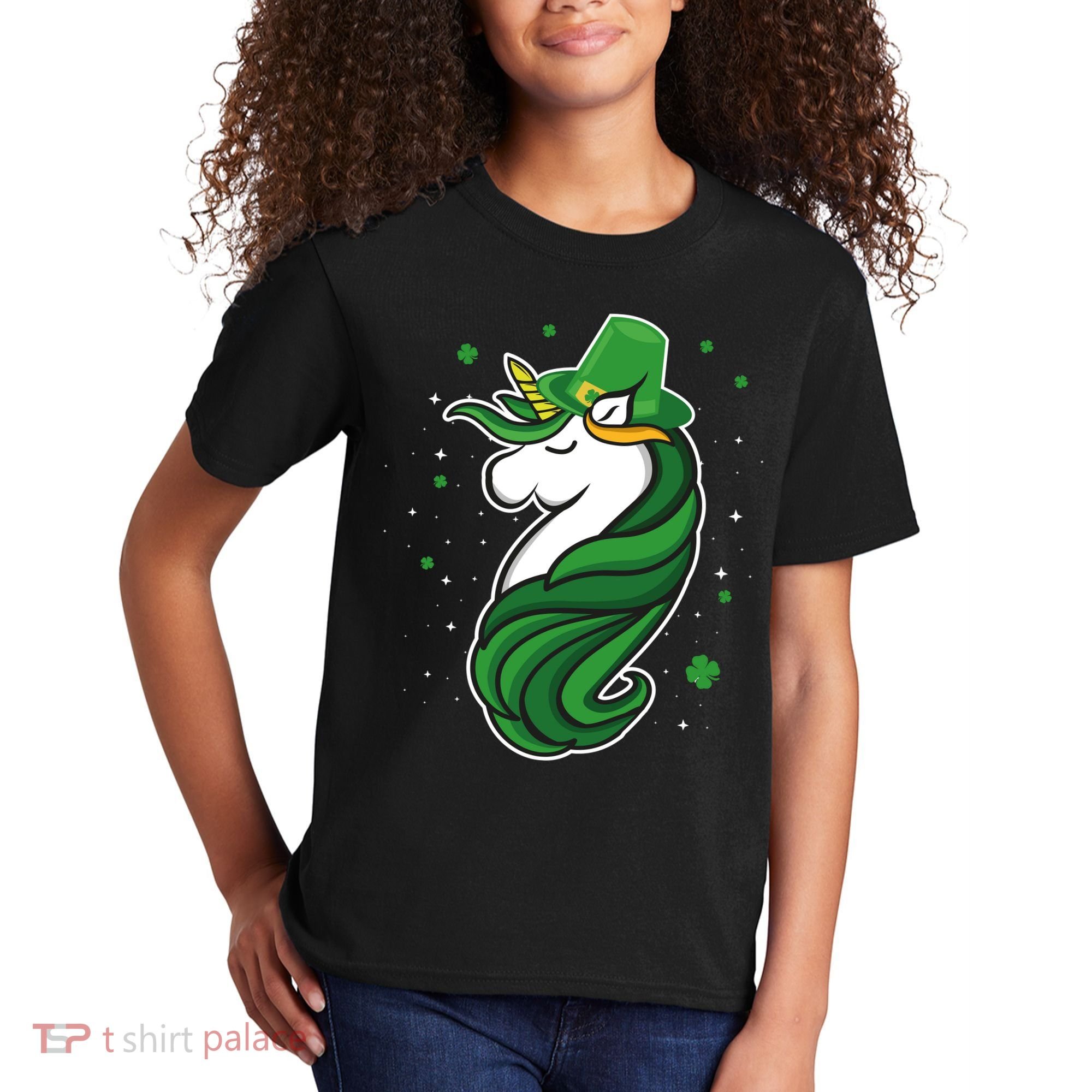 St. Patrick's Day Unicorn Kids T-Shirt