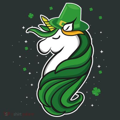 St. Patrick's Day Unicorn Infant Baby Jersey Bodysuit