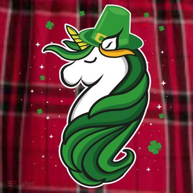 St. Patrick's Day Unicorn Women's Flannel Plaid Pajama Pants