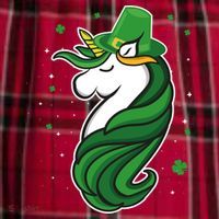 St. Patrick's Day Unicorn Women's Flannel Plaid Pajama Pants thumb 2