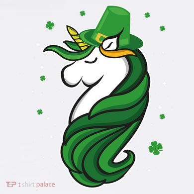 St. Patrick's Day Unicorn Garment-Dyed Sweatshirt