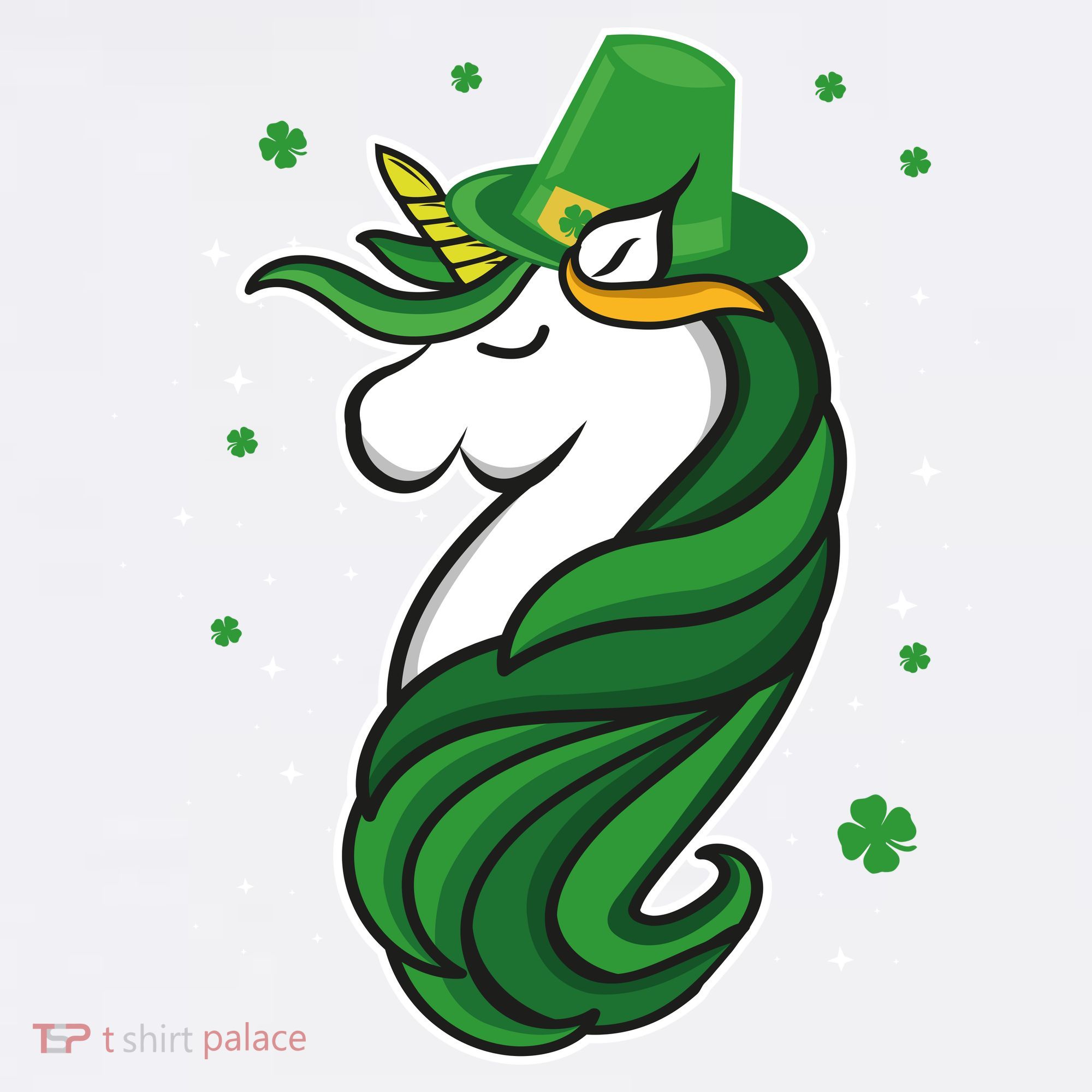 St. Patrick's Day Unicorn Comfort Colors Garment-Dyed Hooded Sweatshirt