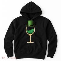 St. Patrick's Day Wine Glass Hoodie thumb 0