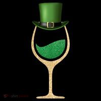 St. Patrick's Day Wine Glass Apron thumb 3