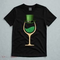 St. Patrick's Day Wine Glass T-Shirt thumb 5