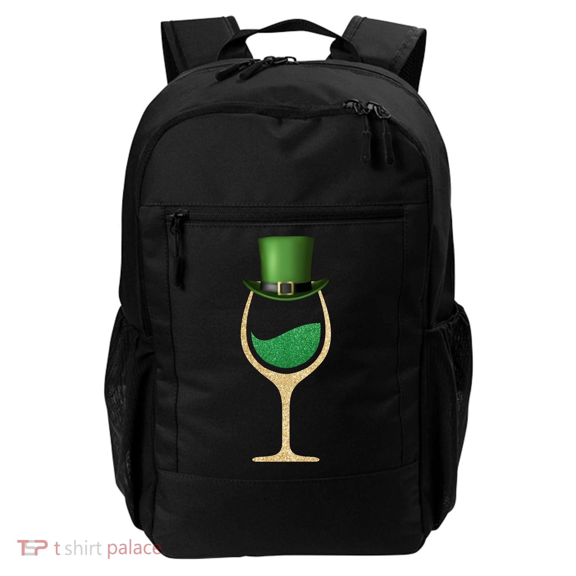 St. Patrick's Day Wine Glass Backpack