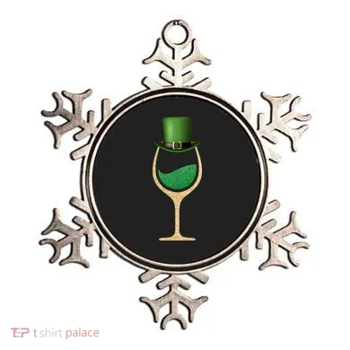 St. Patrick's Day Wine Glass Ornament