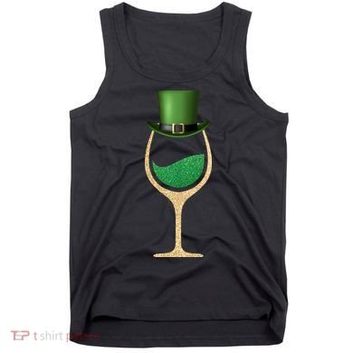 St. Patrick's Day Wine Glass Tank Top