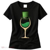 St. Patrick's Day Wine Glass Women's T-Shirt thumb 0