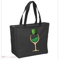 St. Patrick's Day Wine Glass Tote Bag thumb 2