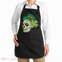 St Patricks Clover Skull Apron thumb 2