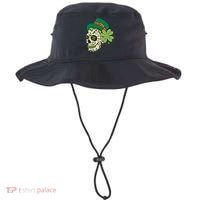 St Patricks Clover Skull Bucket Hat thumb 0