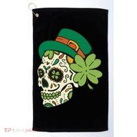St Patricks Clover Skull Golf Towel thumb 0