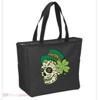St Patricks Clover Skull Bag thumb 2