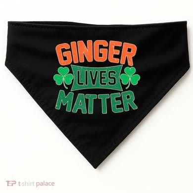 St Patricks Day - Ginger Lives Matter USA-Made Doggie Bandana