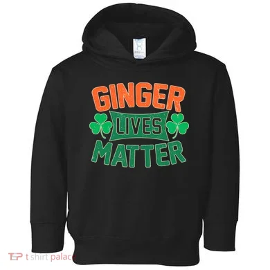 St Patricks Day - Ginger Lives Matter Toddler Hoodie