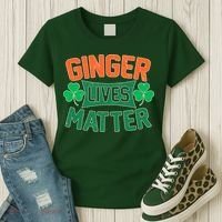 St Patricks Day - Ginger Lives Matter Women's T-Shirt thumb 3
