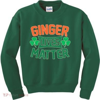 St Patricks Day - Ginger Lives Matter Kids Sweatshirt