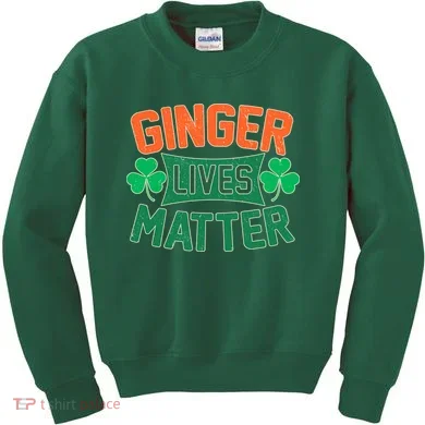 St Patricks Day - Ginger Lives Matter Kids Sweatshirt