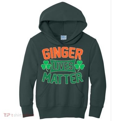 St Patricks Day - Ginger Lives Matter Kids Hoodie